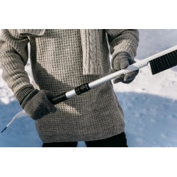 Skrobaczka do szyb z miotełką KUNGS TELE-IS