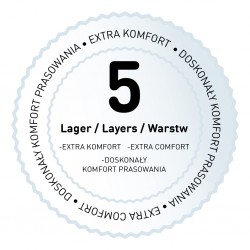 Gruby pokrowiec na deskę do prasowania do żelazek parowych DROP STOP RORETS 5 warstw 32x112 cm mały