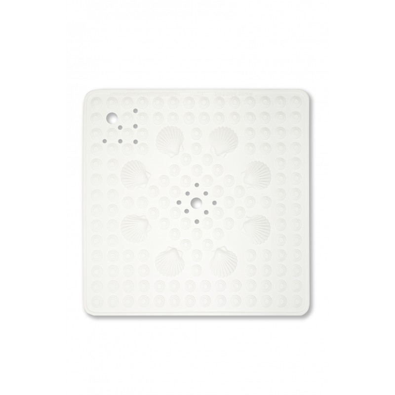Mata antypoślizgowa Tello pod prysznic łazienkowa 60x60 cm muszelki