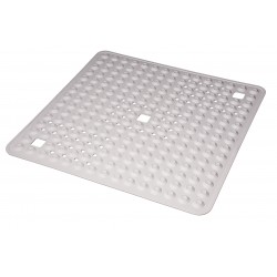 Mata antypoślizgowa Tello pod prysznic łazienkowa 60x60 cm guziczki białe