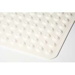 Mata antypoślizgowa Tello pod prysznic łazienkowa 60x60 cm guziczki białe