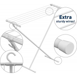 Mała suszarka na pranie RORETS Compact biała