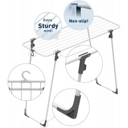 Mała suszarka na pranie z hakiem NANO RORETS