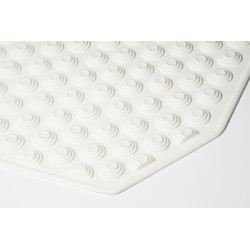 Mata antypoślizgowa Tello pod prysznic łazienkowa do wanny  40x104 cm guziczki białe