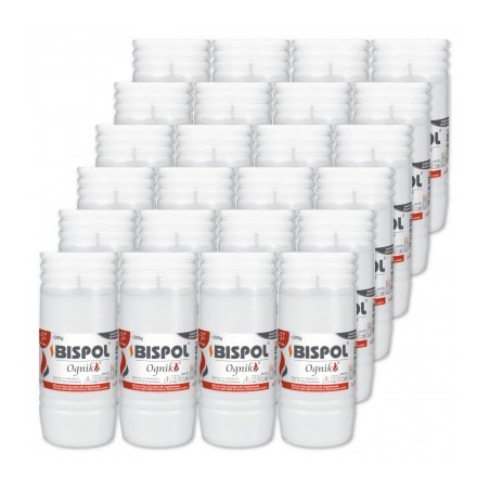 Wkłady parafinowy do zniczy Bispol Ognik 3 dni 72h 14,5 cm 24 szt.