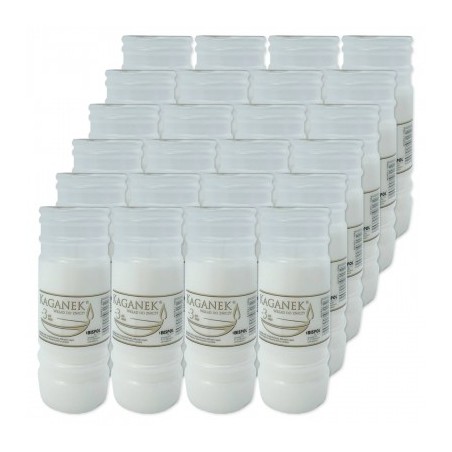 Wkłady do zniczy Bispol Kaganek 24 szt. 72h 3 dni