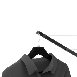 Aluminiowa suszarka ogrodowa 55m obrotowa Wendela czarna RORETS