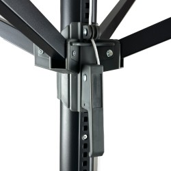 Aluminiowa suszarka ogrodowa 55m obrotowa Wendela czarna RORETS