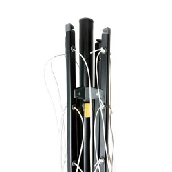 WILDA czarna suszarka ogrodowa aluminiowe ramiona 50m RORETS