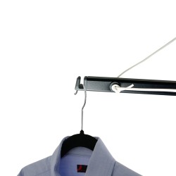 WILDA czarna suszarka ogrodowa aluminiowe ramiona 50m RORETS