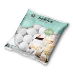Świece pływające Bolsius białe BAG 4,5h 20 sztuk