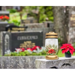 Znicze szklane BOLSIUS Zima 22,5cm 36h 6szt.