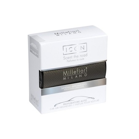 Zapach do samochodu MILLEFIORI Milano SANDALO BERGAMOTTO do kratki nawiewu