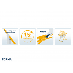 Suszarka na pranie z grubymi prętami FORMA RORETS