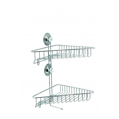 Półka pod prysznic łazienkowa narożna podwójna